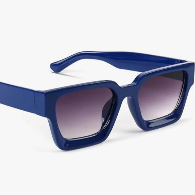 Trendy Square Sunglasses for Men Women Fashion Thick Rectangle Sun Glasses UV Protection Shades Designer Style