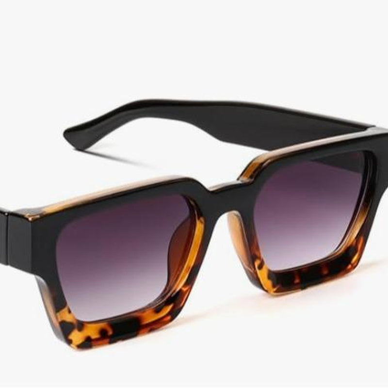 Trendy Square Sunglasses for Men Women Fashion Thick Rectangle Sun Glasses UV Protection Shades Designer Style