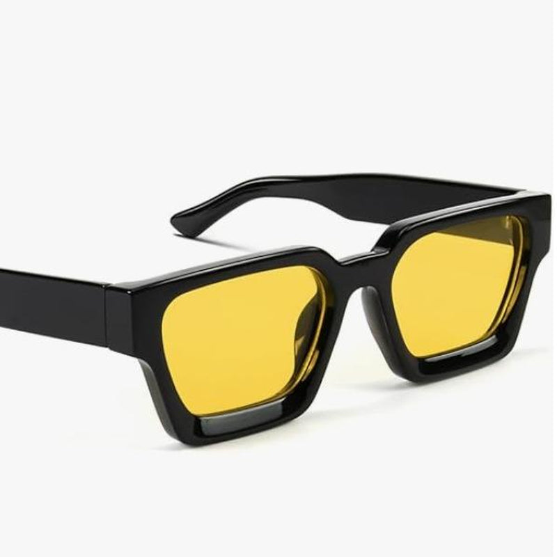 Trendy Square Sunglasses for Men Women Fashion Thick Rectangle Sun Glasses UV Protection Shades Designer Style