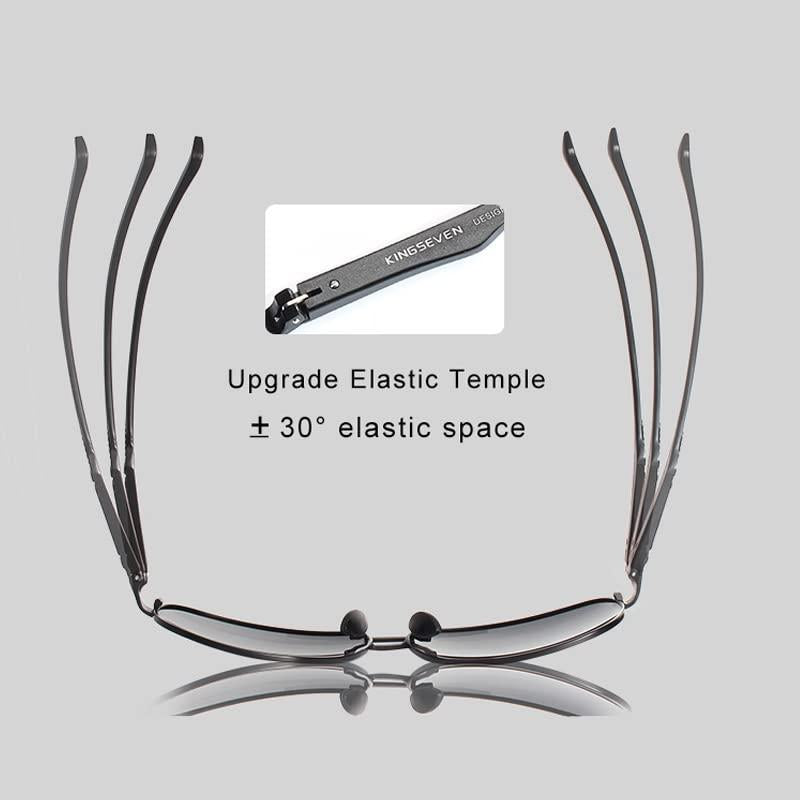 KINGSEVEN Aluminum Magnesium Unisex Aviator Eyeglass 7188 Driving, Fishing, Fashion Fit, Sunglass Lightweight, Top, Sunglass, Fashionable, Comfortable Design Vision