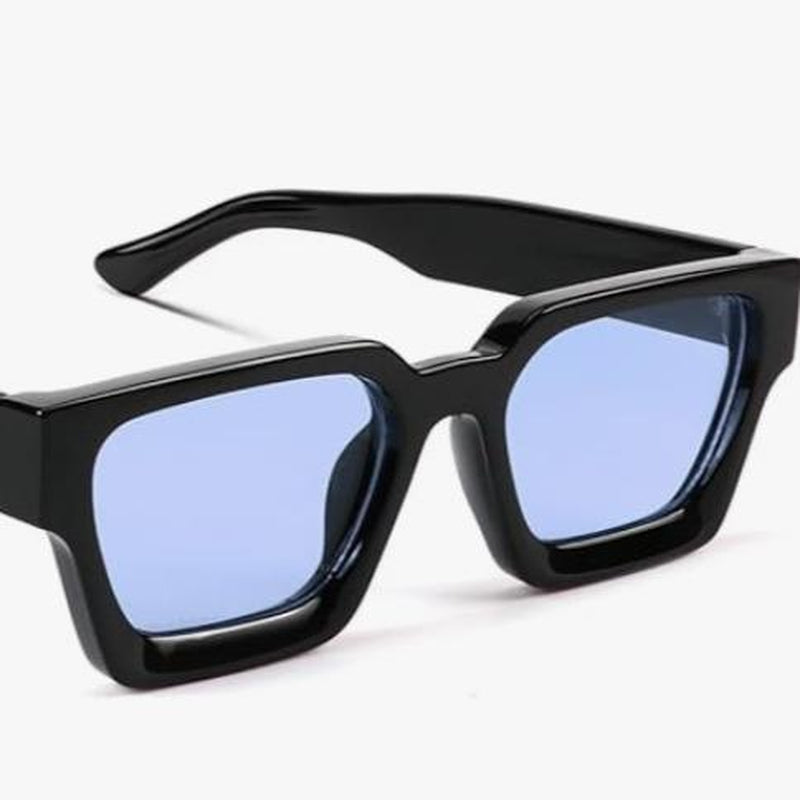 Trendy Square Sunglasses for Men Women Fashion Thick Rectangle Sun Glasses UV Protection Shades Designer Style